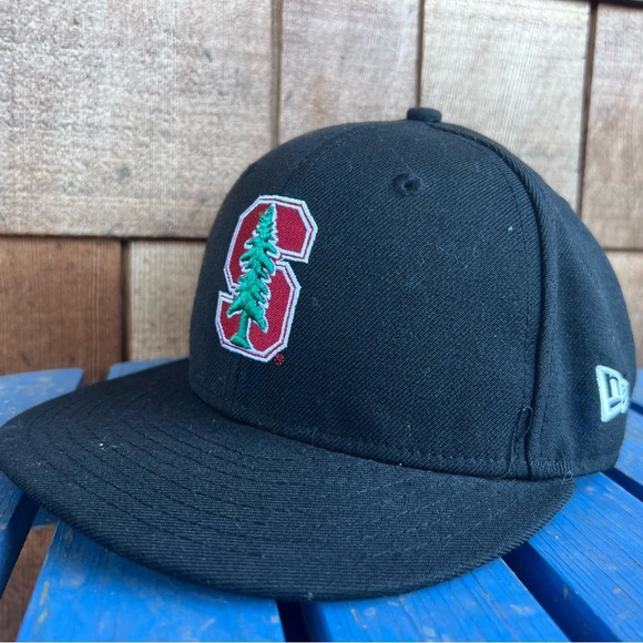 9FIFTY New Era Stanford Cardinals Black fitted hat size 6 7/8 - Picture 1 of 9